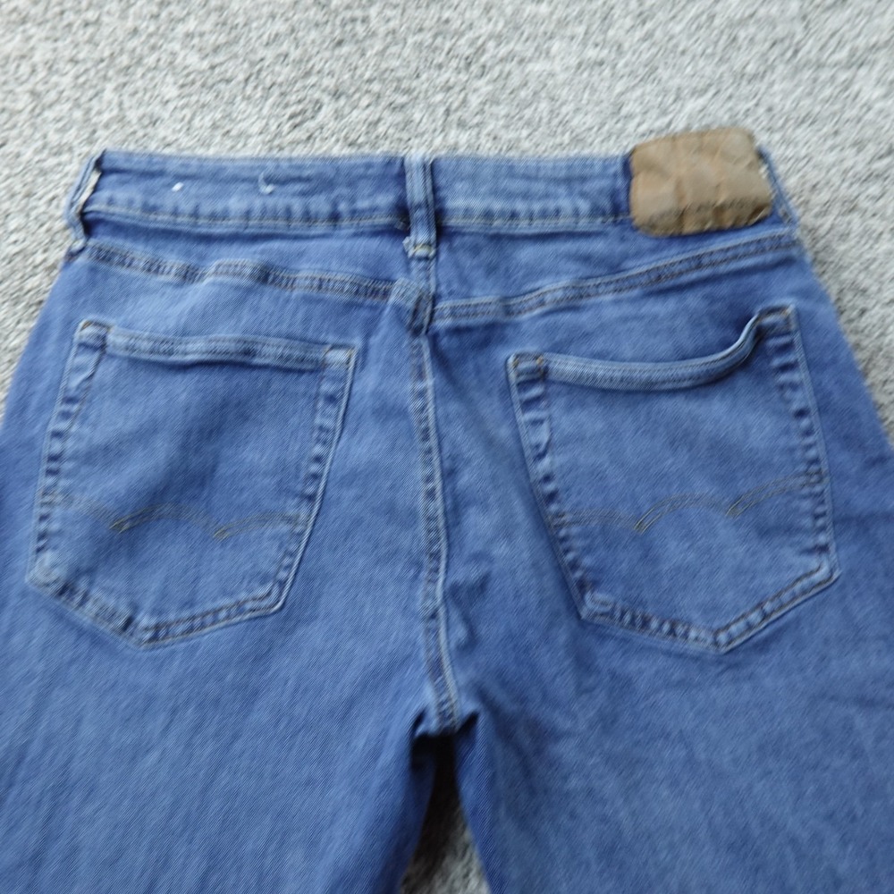 American Eagle Jeans Mens 34X34 Dark Blue Denim Original Boot Western Stretch - Picture 11 of 13